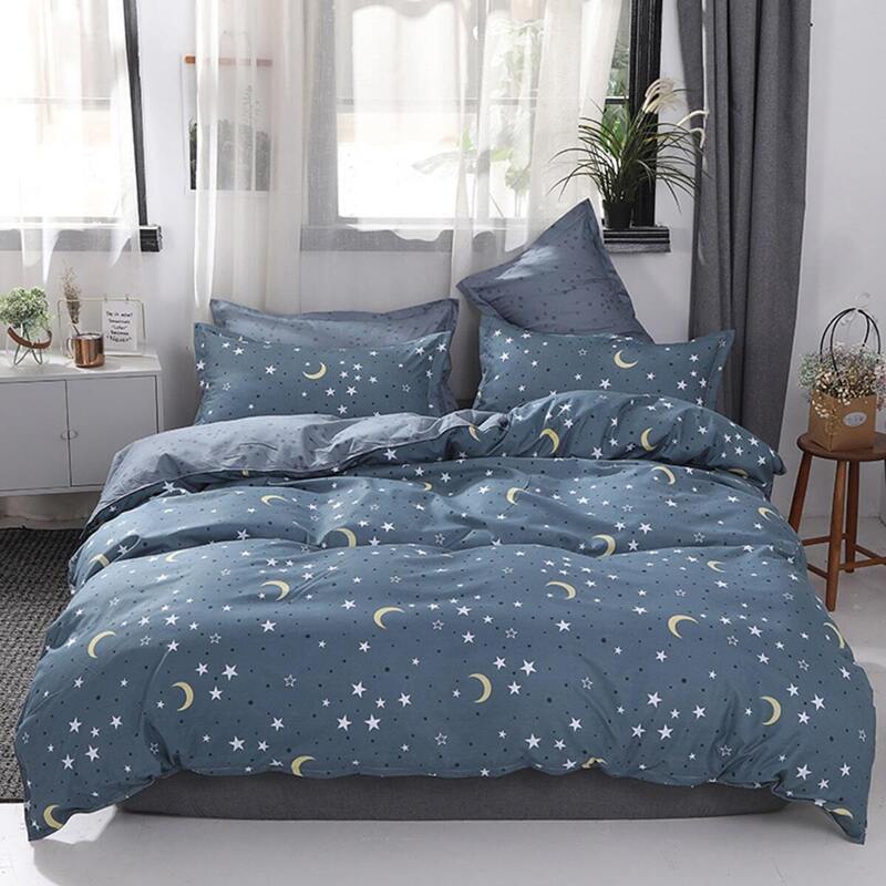 

Moon & Star Print Sheet Set, Blue