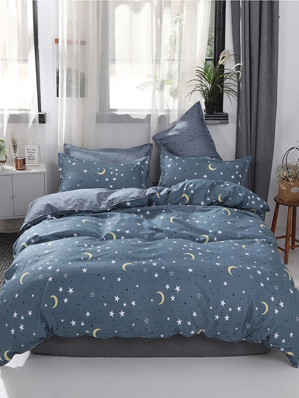 Moon Star Print Sheet Set Shein Usa