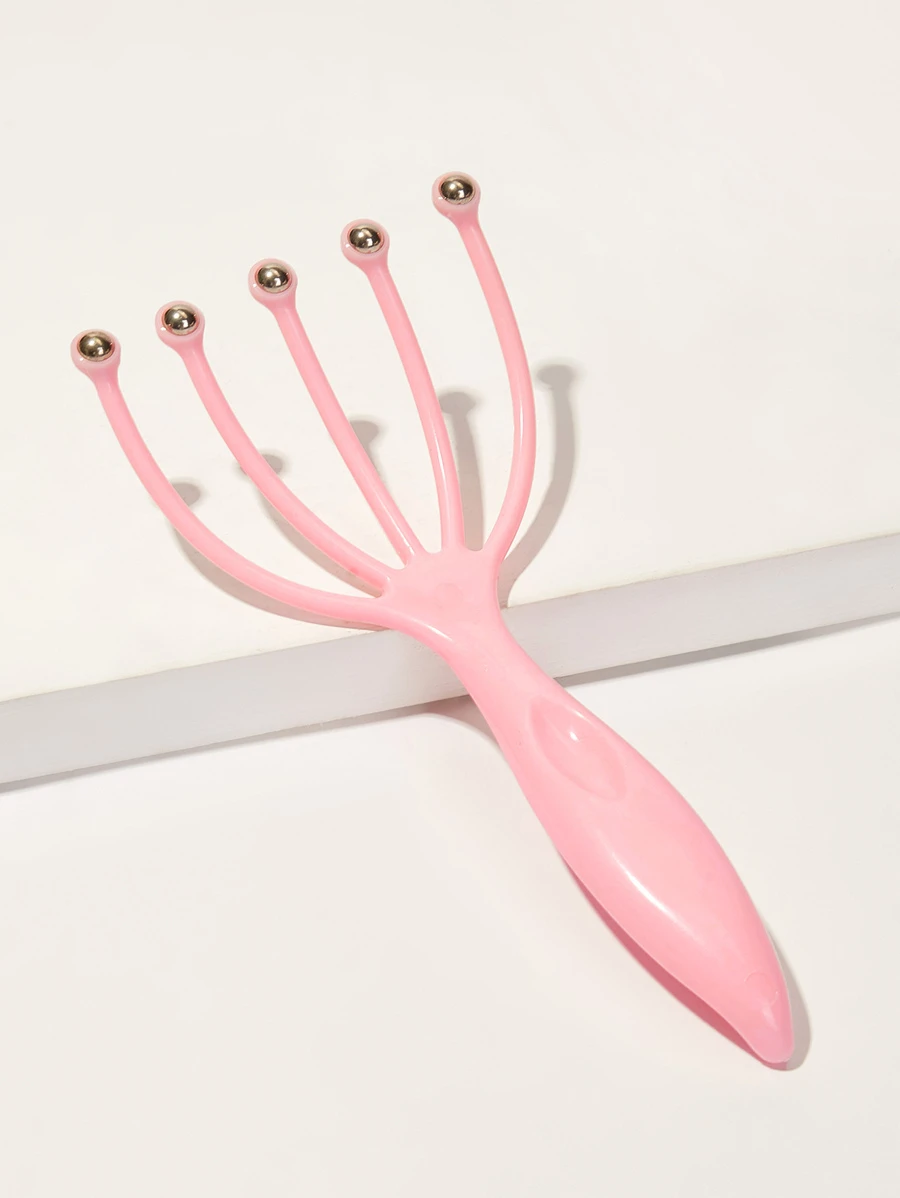 章鱼形头皮按摩器、学校、返校、旅行、旅行必需品、家居必需品、水疗、按摩工具、按摩、按摩器、水疗 - 粉色 - 查看 1