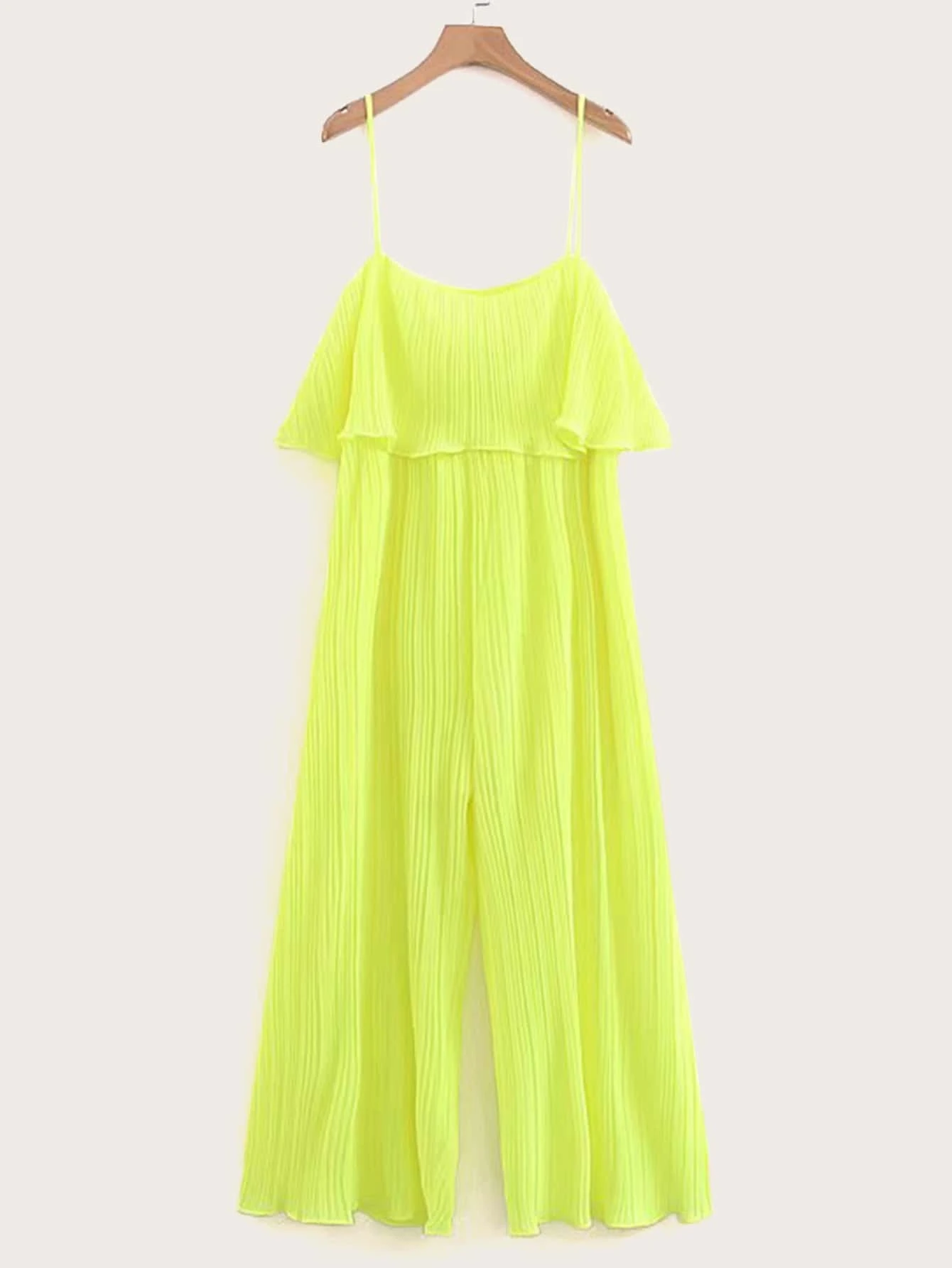bright yellow jumpsuit