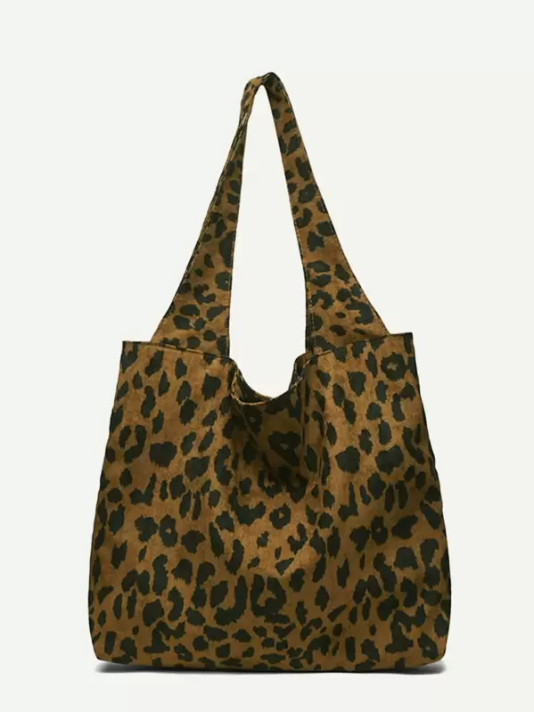 Leopard Print Corduroy Tote Bag For Australia New Collection Leopard Print Corduroy Tote Bag For