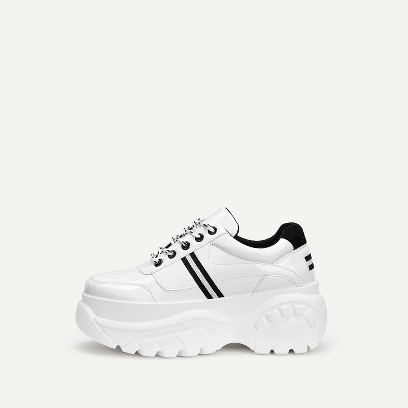 

Lace-up Chunky Sneakers, White