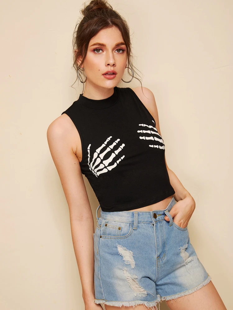 SHEIN カジュアル ハロウィン タンクトップ＆キャミ | SHEIN JAPAN