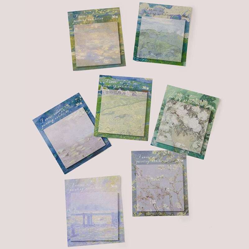 

Random Oil Panting Sticky Note 2packs