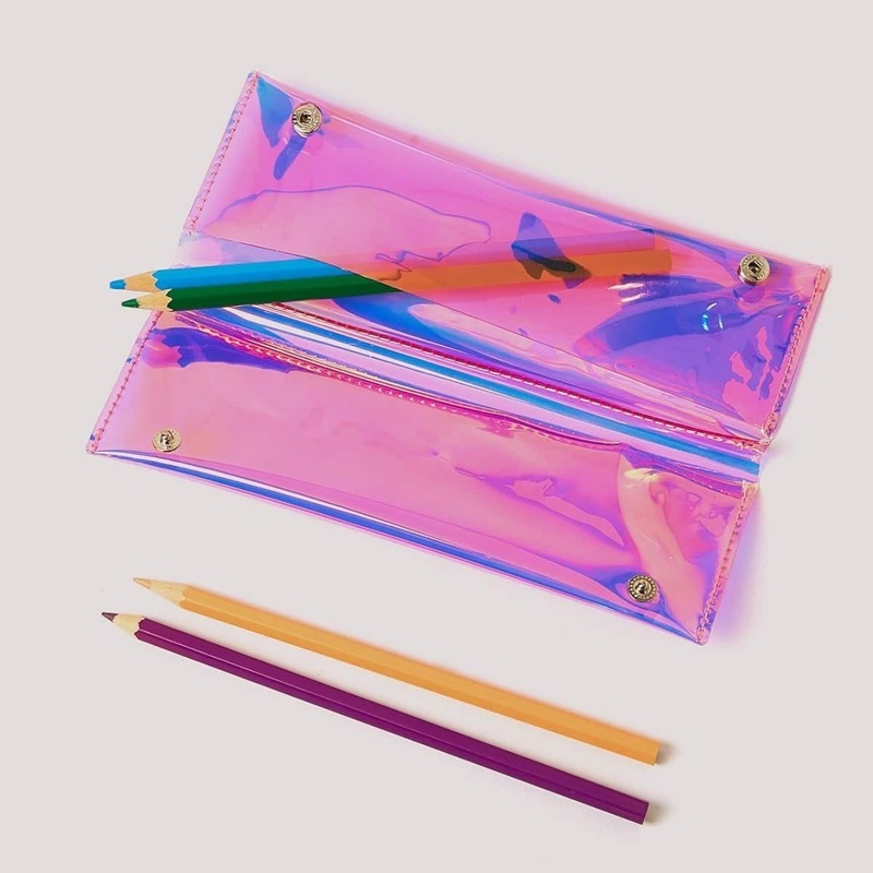 

Plain Button Pencil Case