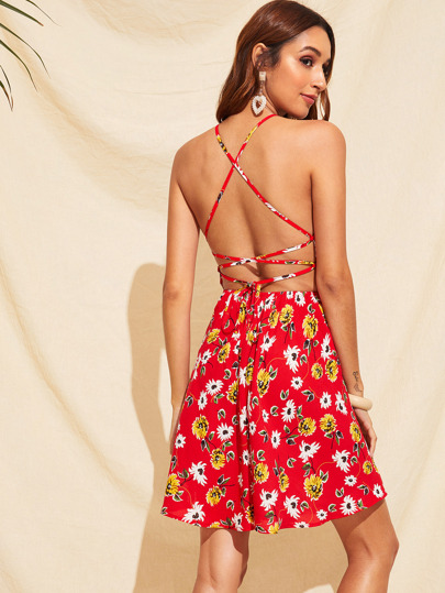 Halter Sun Dress with Belt