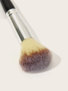 1pc Double-Ended Blush Brush Premium Synthetic Flawless Makeup Brush for kabuki brush Blending Liquid Powder Concealer Cream Contour Blush - Multicolor - View 3