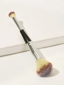 1pc Double-Ended Blush Brush Premium Synthetic Flawless Makeup Brush for kabuki brush Blending Liquid Powder Concealer Cream Contour Blush - Multicolor - View 1