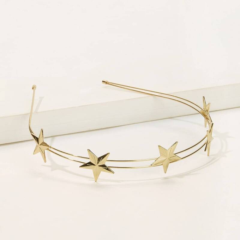 

Star Decorated Headband 1pc, Gold