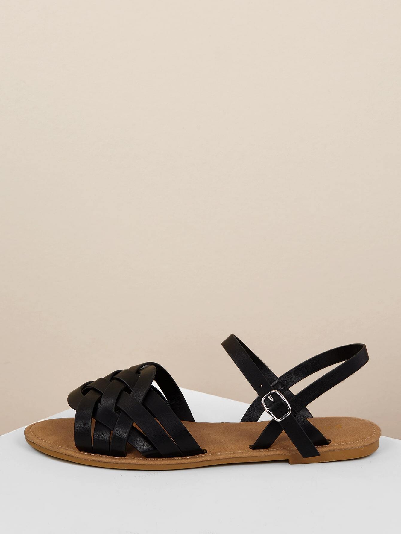huarache sandals with ankle strap