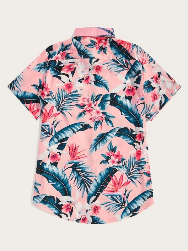 Floral Print Hawaiian Shirt | SHEIN USA