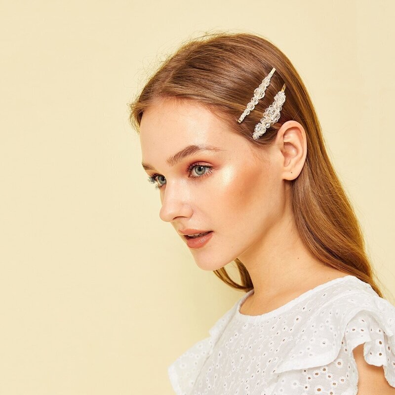 

Beaded Hairpin 2pack, Gold