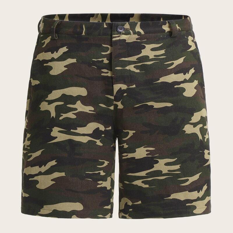 

Guys Camo Print Shorts, Multicolor