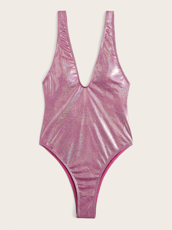 Is That The New Low Back High Leg Sparkle One Piece Swimsuit ?? ROMWE USA