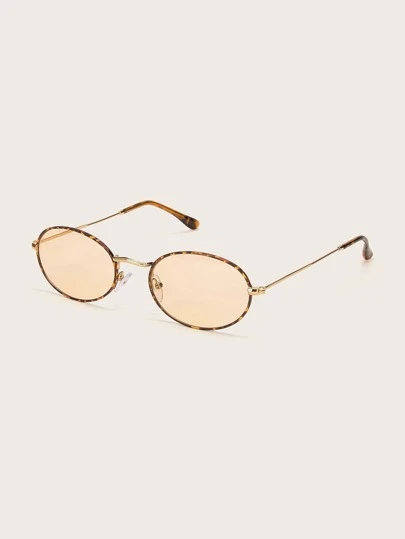 Lunettes de soleil ovales en métal Agent Lunettes de soleil ovales en métal Agent