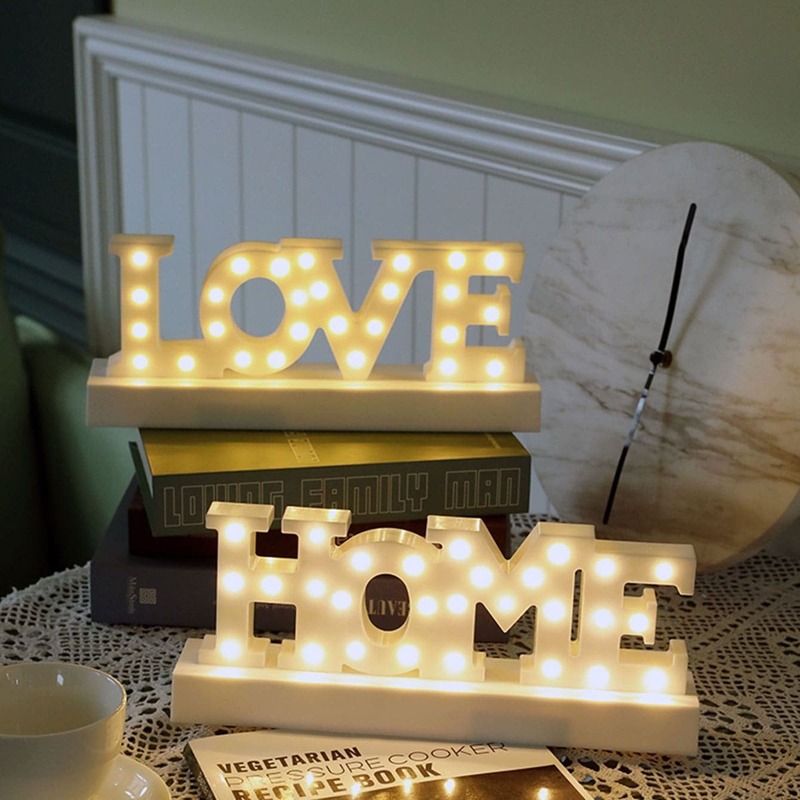 

New Year Letter Design Light Night 1pc, White