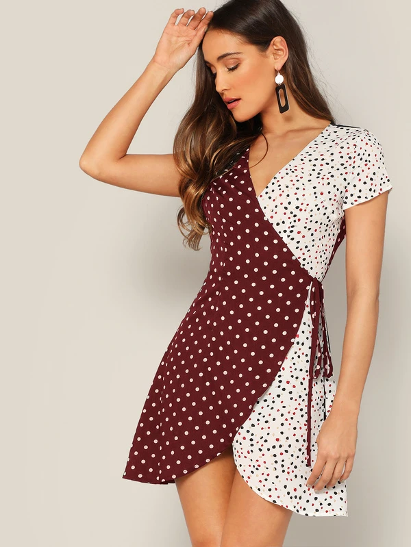 self tie wrap dress
