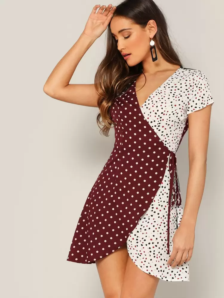 dalmatian wrap dress