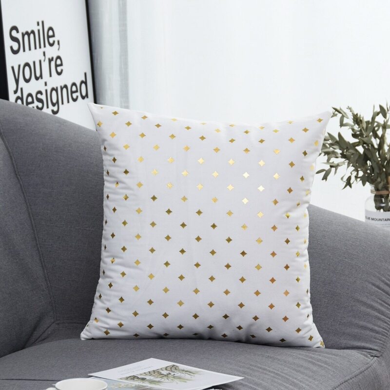 

Graphic Print Cushion Cover, White