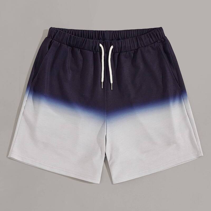 

Guys Drawstring Waist Ombre Sweat Shorts, Multicolor ombre