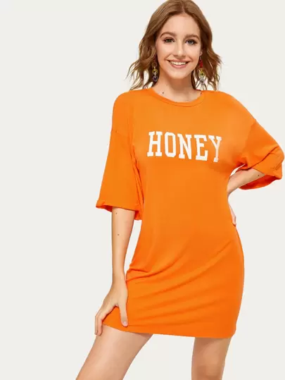 Yellow Tshirt Dress