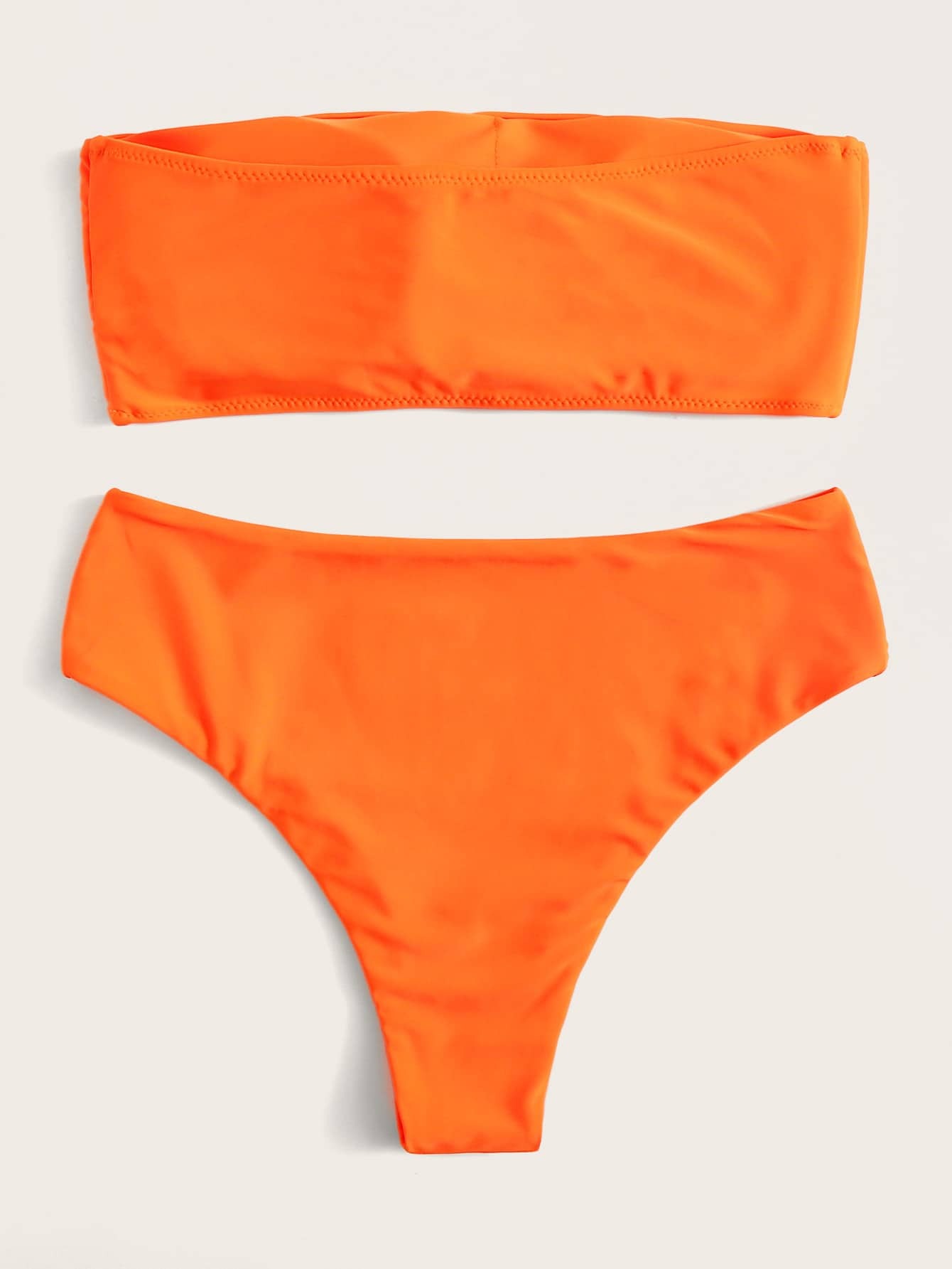 Neon Orange Bikini Set High Waisted Lands End Female Apparel Brands neon-orange-bikini-set-high-waisted-lands-end-female-apparel-brands