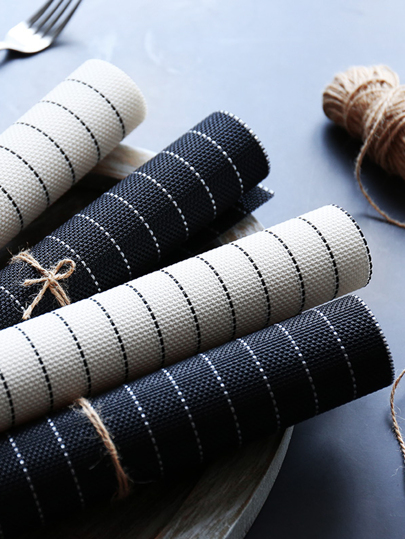 حصيرة ارضية مخطط متباين قطعة واحدة