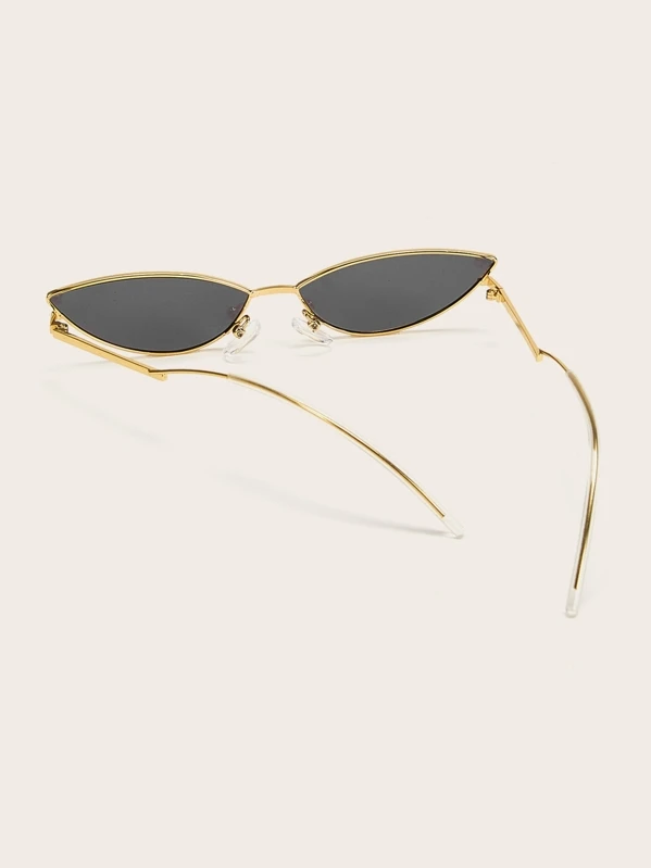 Lunettes de soleil yeux de chat avec montures en métal Lunettes de soleil yeux de chat avec montures en métal