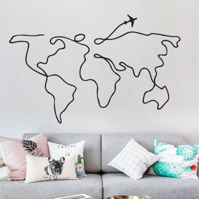 

Map Print Wall Sticker