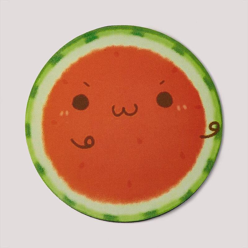 

Watermelon Print Round Mouse Pad