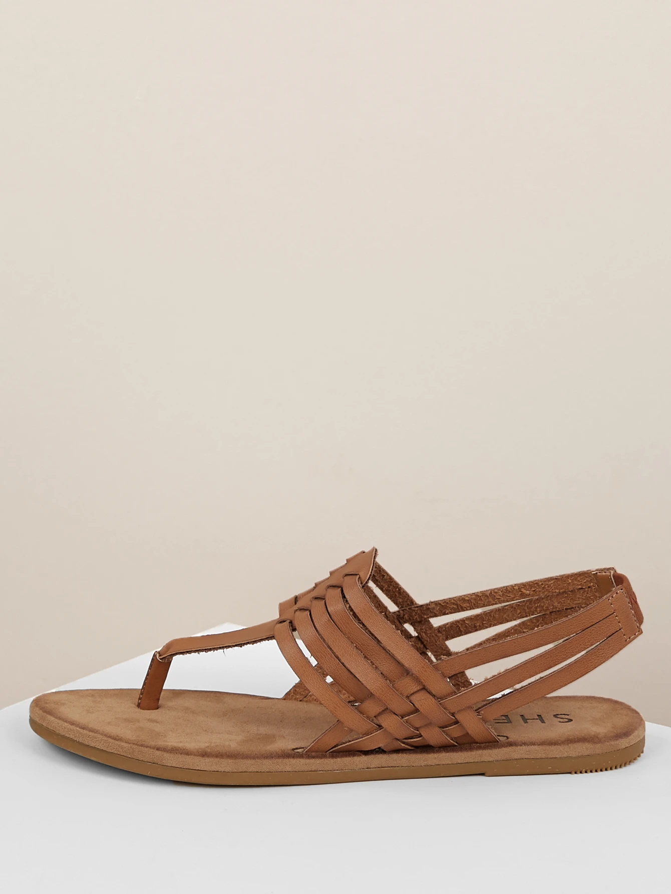 flat sandals with heel strap