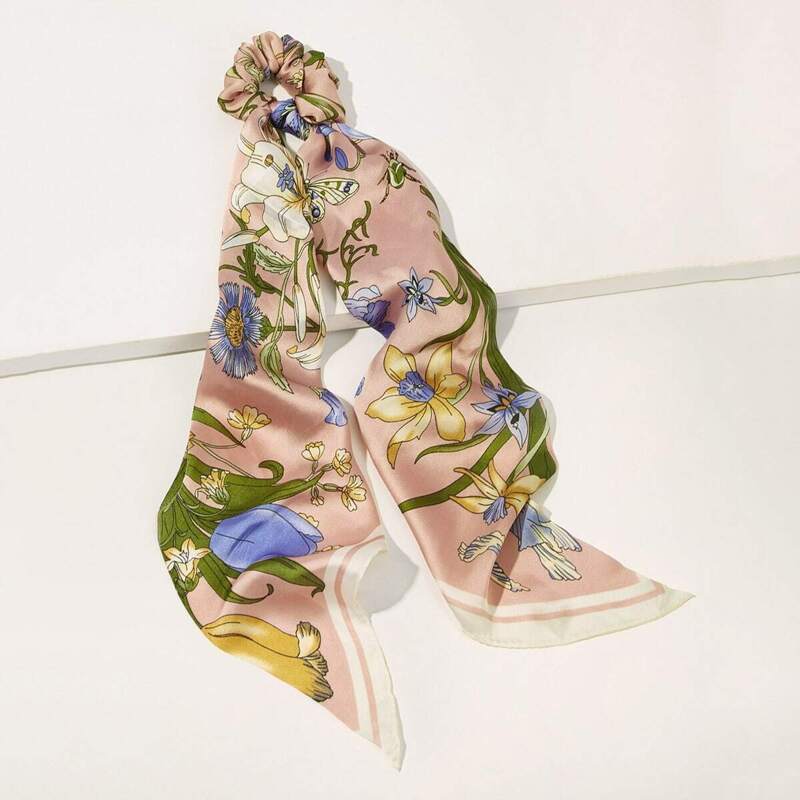 

Scarf Knot Floral Hair Tie, Multicolor