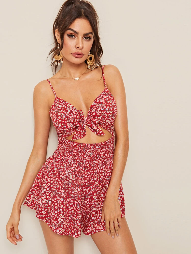 shein red romper