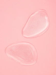 Foot Cushions, 1pair Silicone Metatarsal Pads, Non-slip Forefoot Insole, Comfortable High Heel Inserts, Forefoot Cushions, Foot Sole Protection Pad, Soft Gel Insole Pads For Women Men, Reduce Shock - Clear - View 1