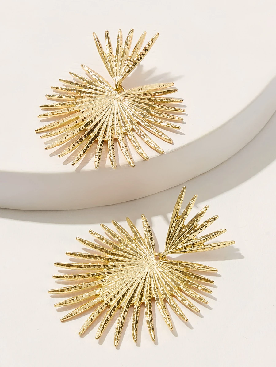 Pendientes largos en forma de radiación 1 par