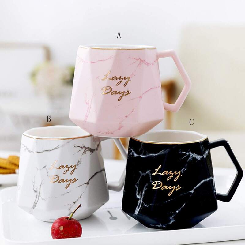 

Marble Pattern Print Mug 1pc, Multicolor