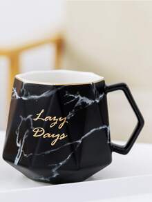 Marble Pattern Print Mug 1pc - Multicolor - View 4