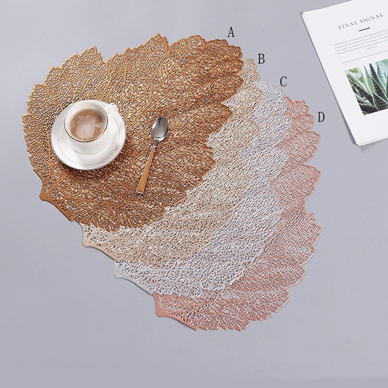 

Leaf Shaped Placemat 1pc, Multicolor