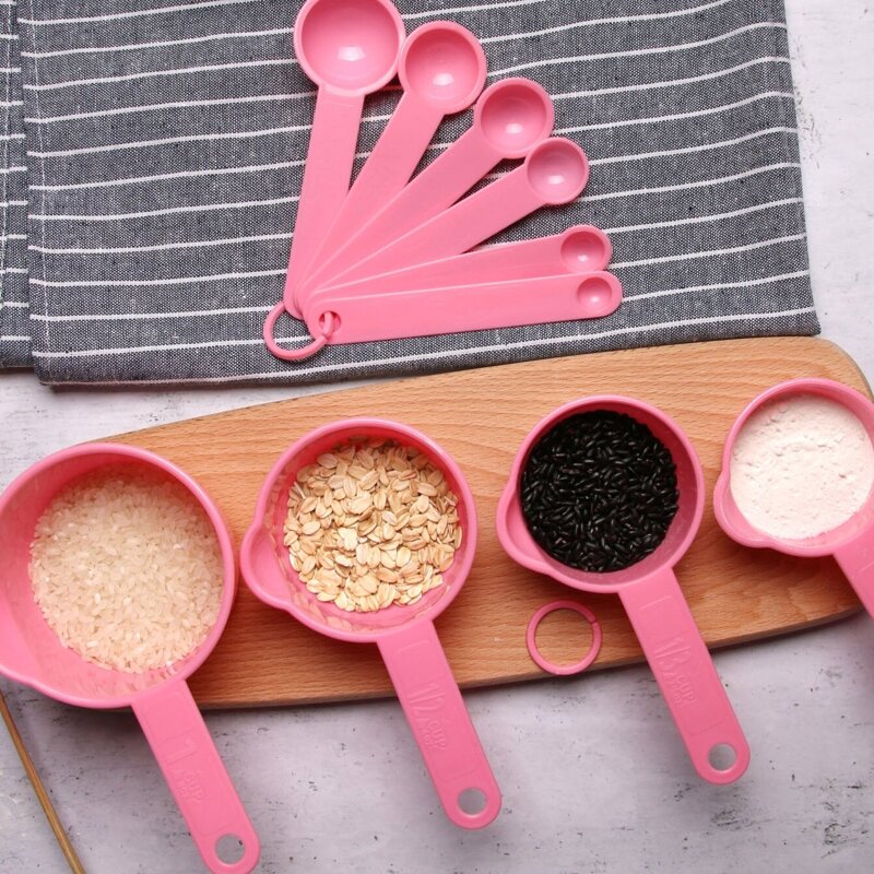 

Solid Measuring Spoon 10pcs, Pink