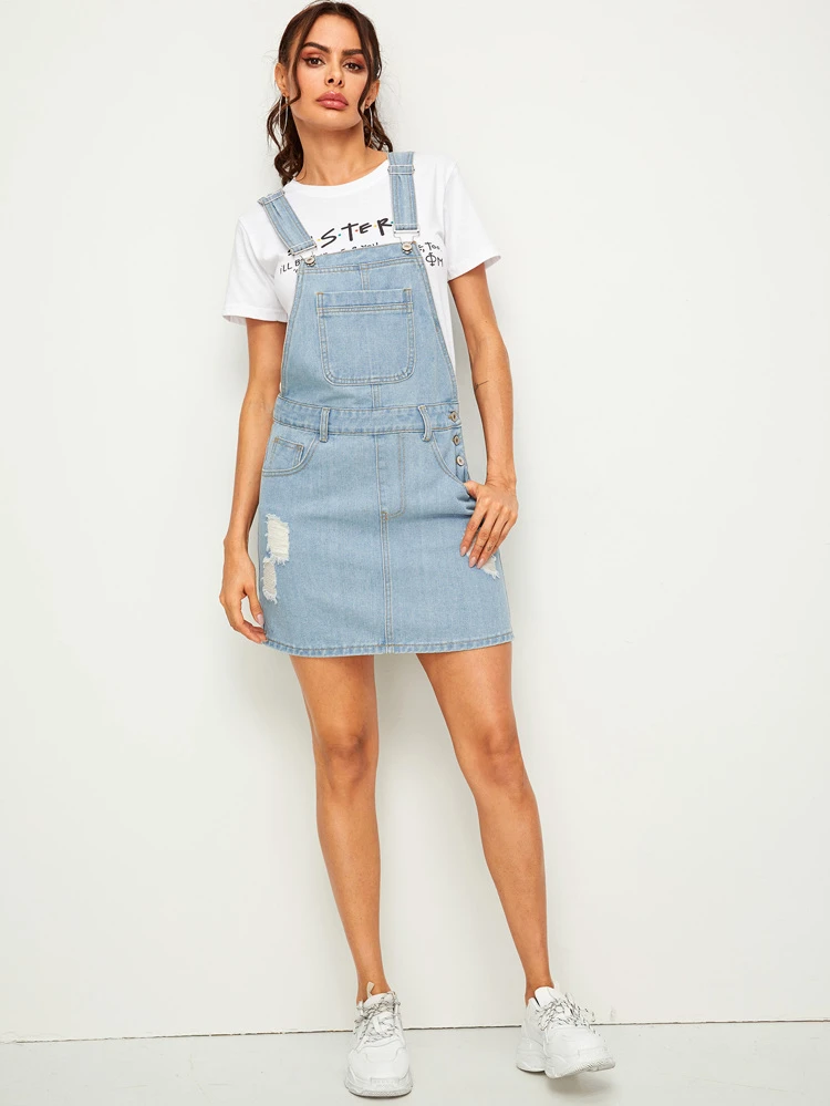 shein dungaree skirt