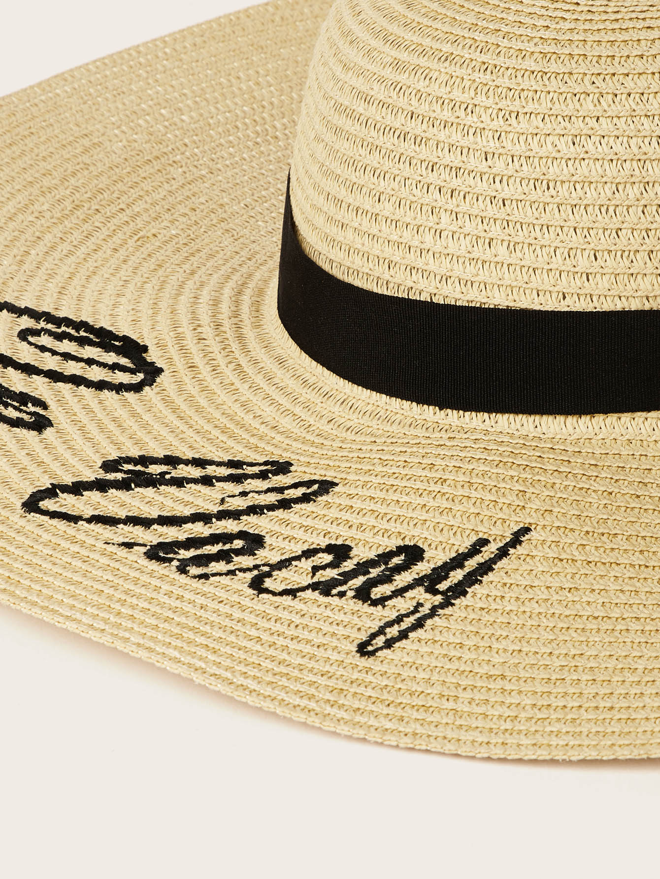 letter embroidery floppy hat