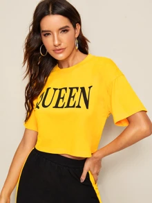 SHEIN LUNE Bộ thời trang Khối Màu Lá thư Nhiều màu Thể thao - Nhiều màu - Xem 5