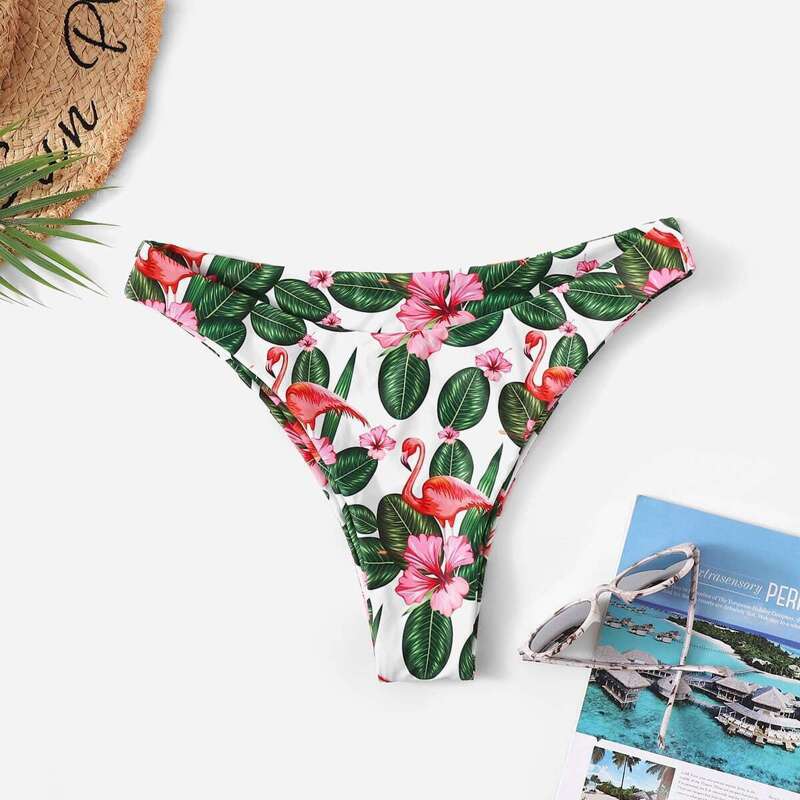

Tropical Print Swimming Panty, Multicolor