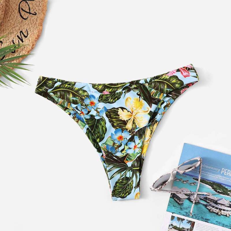 

Tropical Print Swimming Panty, Multicolor