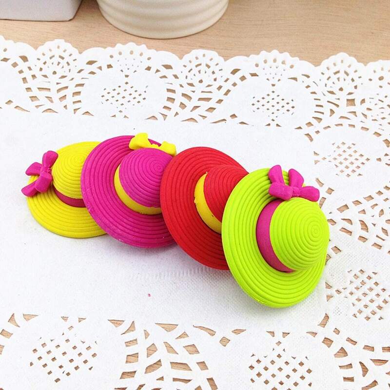 

Random Hat Shaped Eraser 2pcs