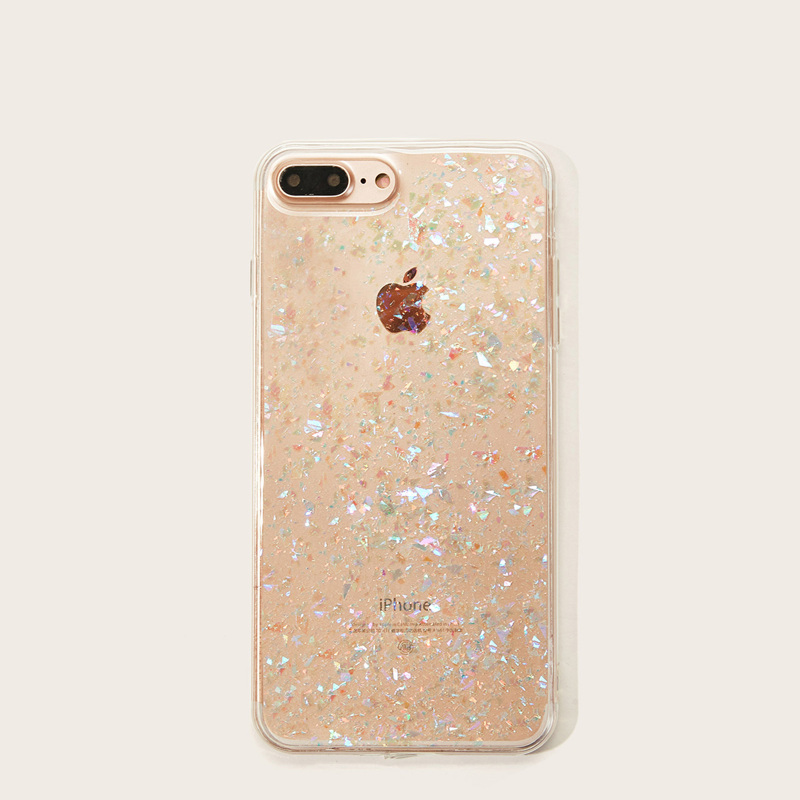 

Glitter Pattern iPhone Case, Clear