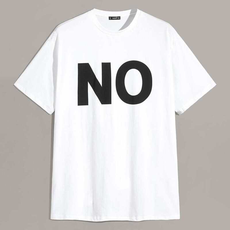 

Guys Letter Print Tee, White