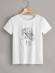 Plus Figure Print Tee