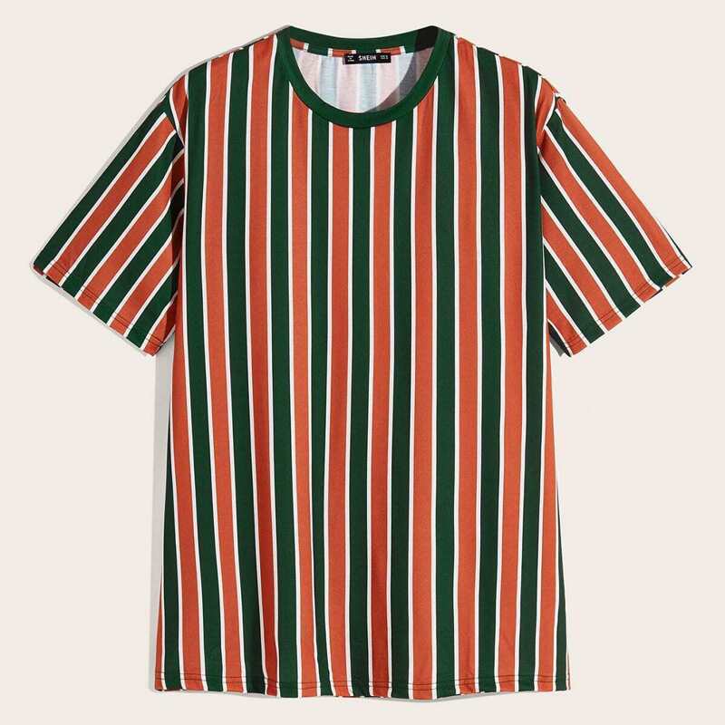 

Guys Colorblock Striped Top, Multicolor