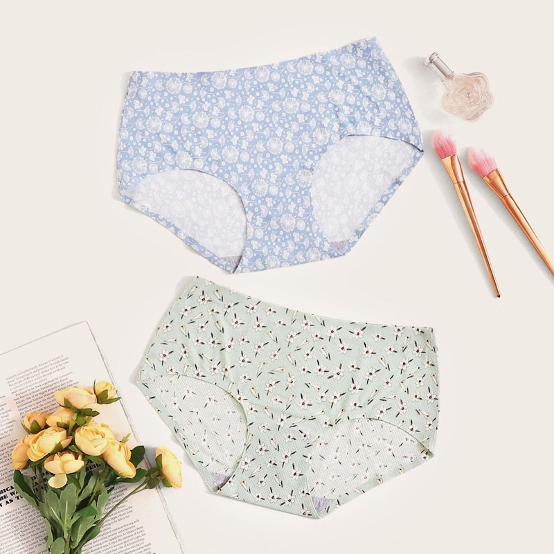 

Ditsy Floral Print Panty Set 2pack, Multicolor